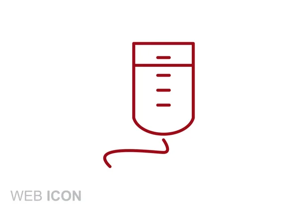 Drop contador simple icono web — Archivo Imágenes Vectoriales