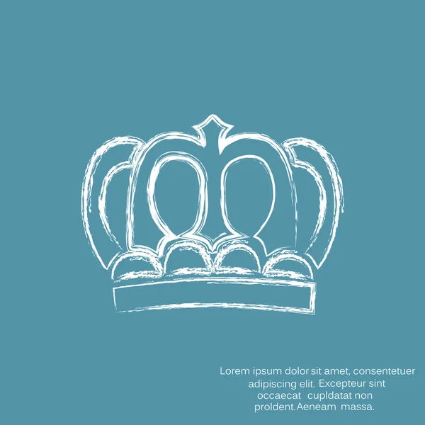Иконка короны, концепция vip — стоковый вектор