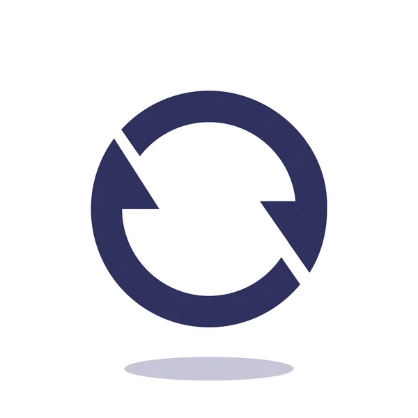 Cercle avec les flèches icône web — Image vectorielle