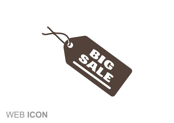 Big sale inscription on label — Stock Vector