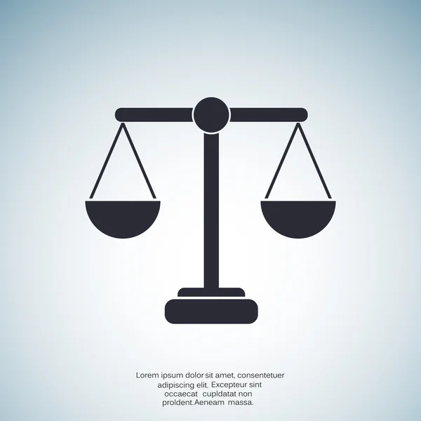 体重秤的正义简单 web 图标 — 图库矢量图片