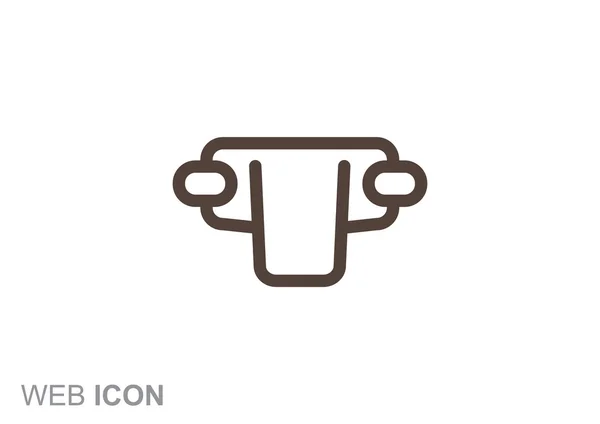 Simple bebé pañal web icono — Vector de stock