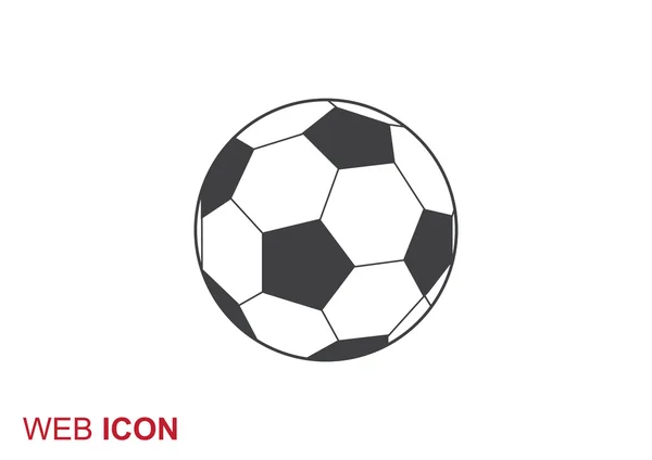 Futebol bola web pcon — Vetor de Stock