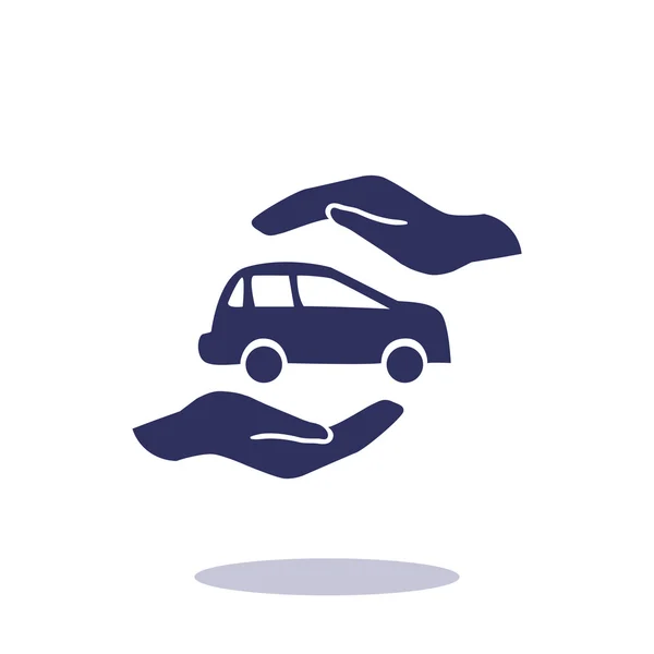 Auto verzekering web pictogram — Stockvector