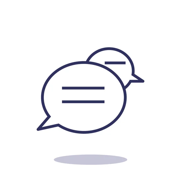 Dialoog bubbels web pictogram — Stockvector