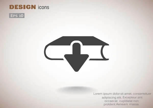 Descargar libro icono web — Archivo Imágenes Vectoriales