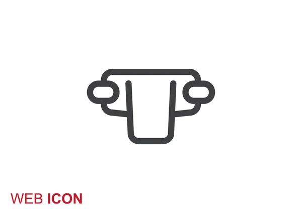 Simple bebé pañal web icono — Vector de stock