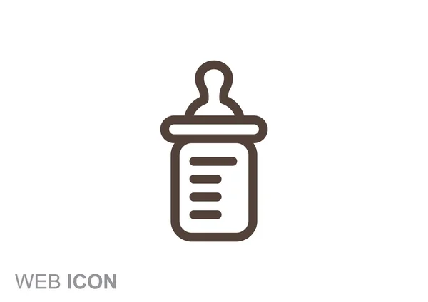 Icono de biberón simple — Vector de stock