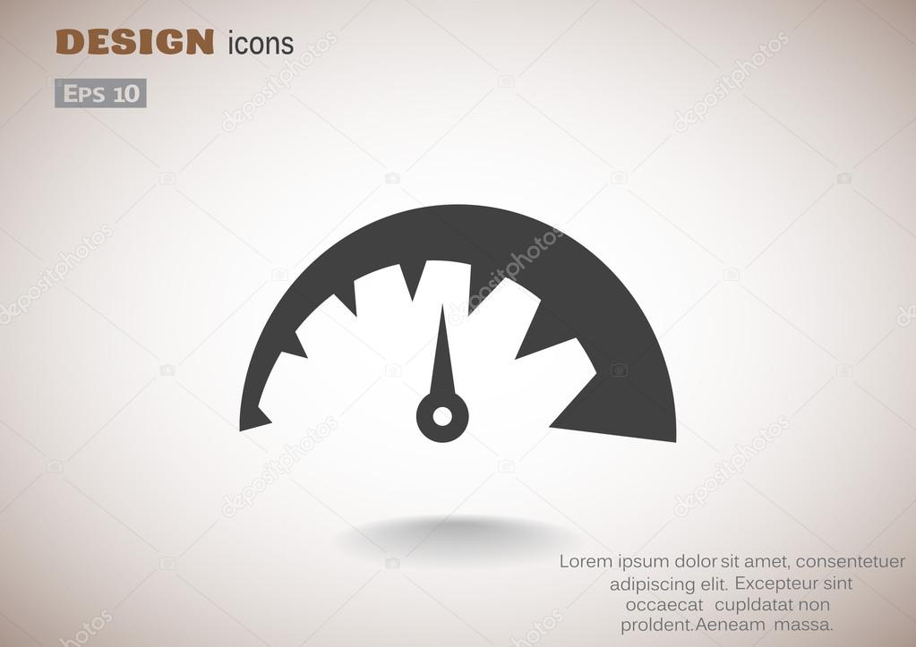 Simple speedometer web icon