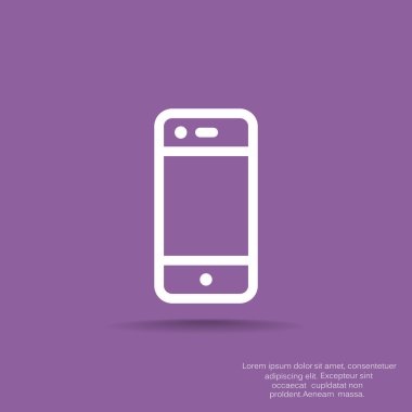 Boş ekranlı basit akıllı telefon