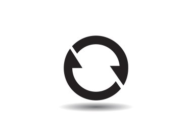 Oklar web simgesi olan daire