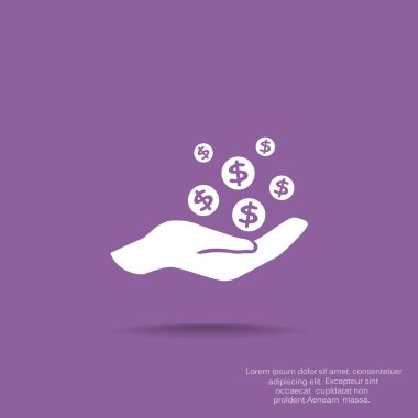 İnsan eline düşen paraları