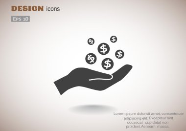 İnsan eline düşen paraları