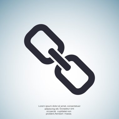 Basit zincir web simgesi