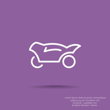 Basit motosiklet web simgesi