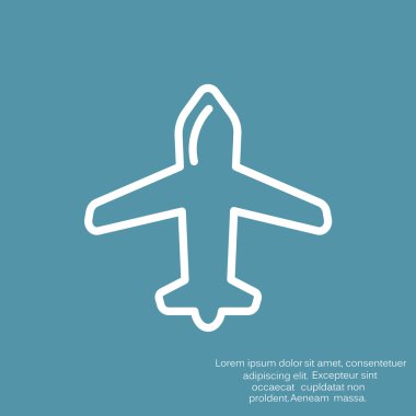 uçak web simgesi