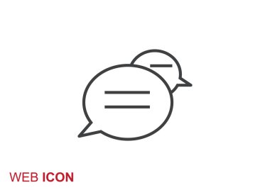 Diyalog kabarcıklar web simgesi