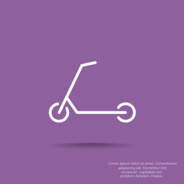 Scooter için çocuk simgesi