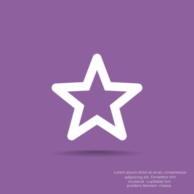 Basit yıldız web simgesi