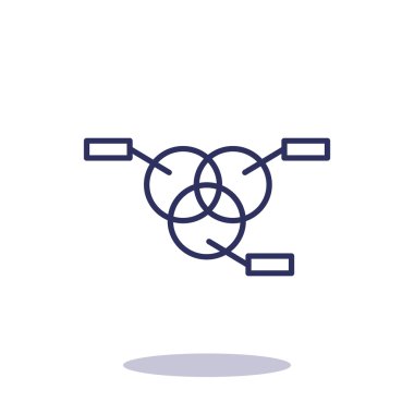 Yuvarlak Infographic web simgesi