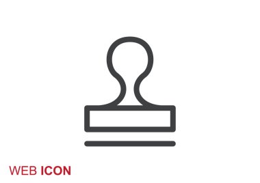 Mühür stamper kavramı simgesi