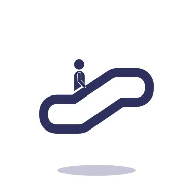 Adam yürüyen merdiven bilgi işareti