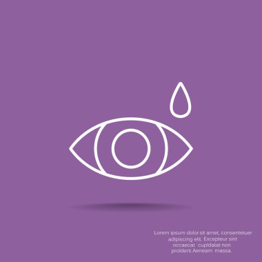 Basit simge göz damlası