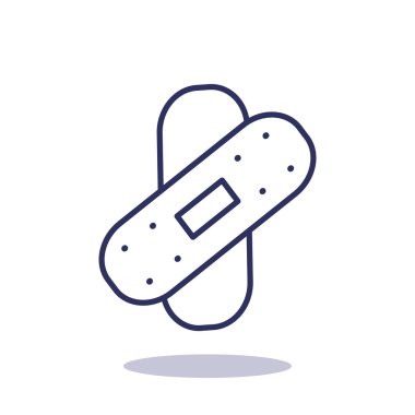 Bandaj sıva basit web simgesi