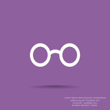 Retro yuvarlak gözlük simgesi