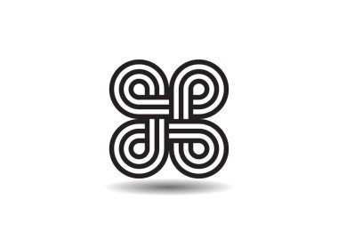 Eğrisi simetrik şekiller desen