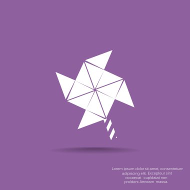 Yel değirmeni pervane oyuncak web simgesi