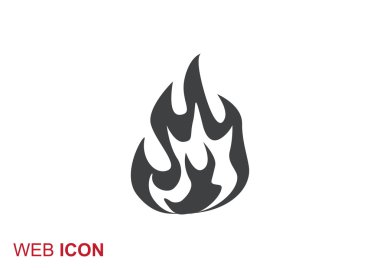 Yangın alevleri web simgesi