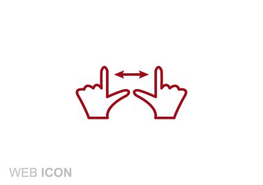 Dokunmatik ekran web simgesi