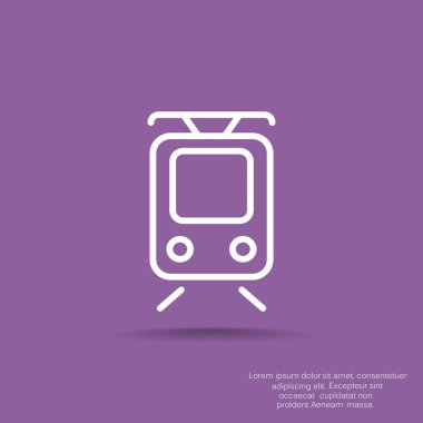 Basit tramvay web simgesi
