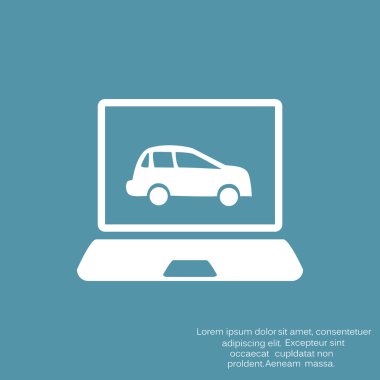 Dizüstü ekran araba ile