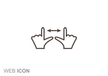 Dokunmatik ekran web simgesi