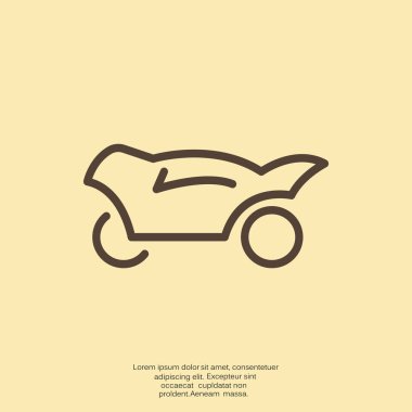 Basit motosiklet web simgesi