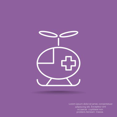 Basit helikopter web simgesi