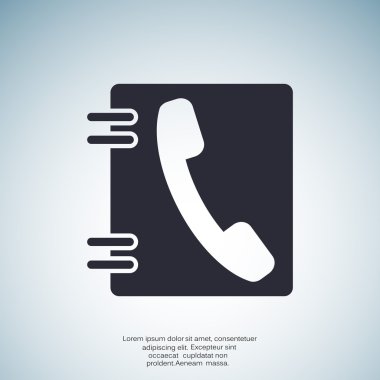 Telefon kişiler web simgesi