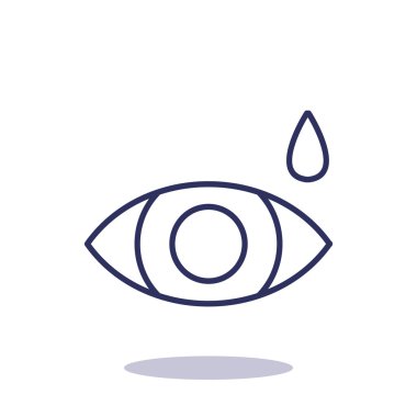 Basit simge göz damlası