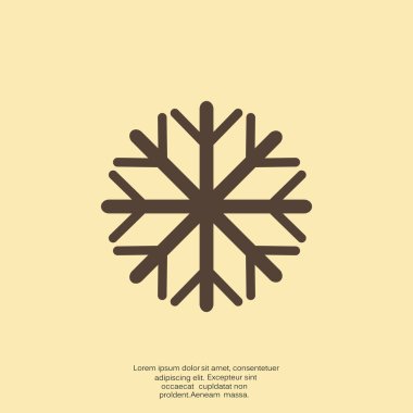 Kar tanesi basit web simgesi