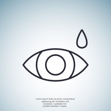 Basit simge göz damlası