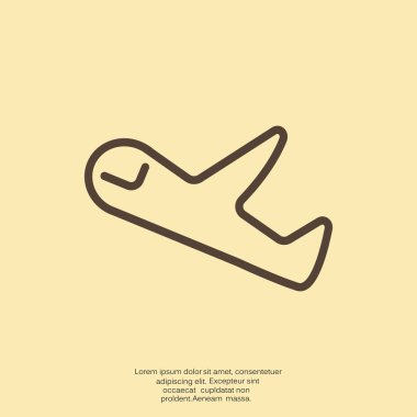 Anahat airbus uçak web simgesi