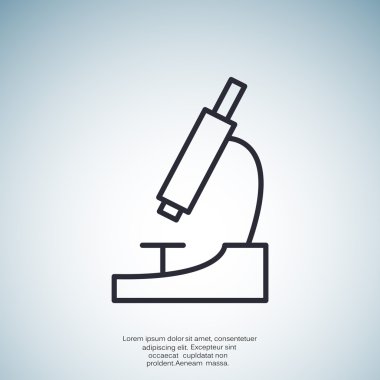 Mikroskop basit web simgesi