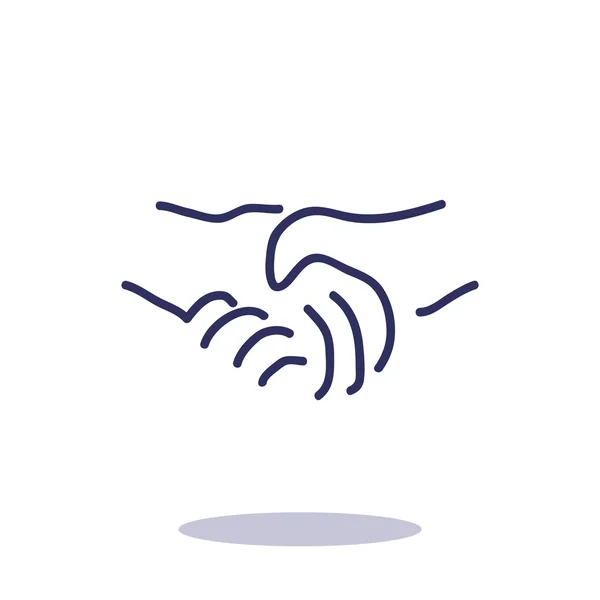 Shaking hands symbol — Stock Vector