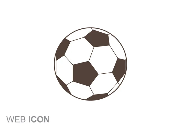 Futebol bola web pcon — Vetor de Stock