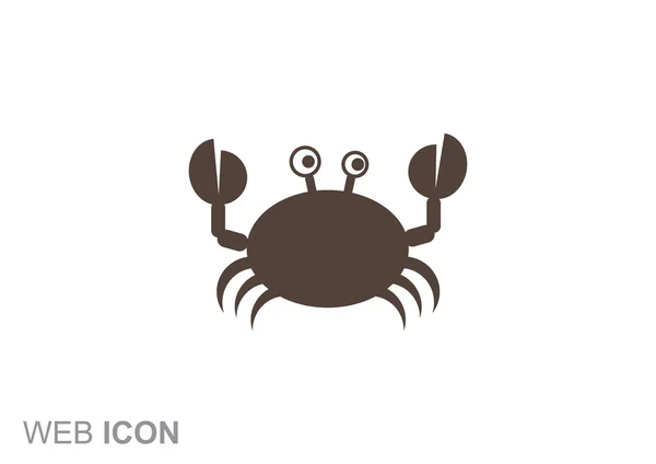 Rák-web ikon — Stock Vector