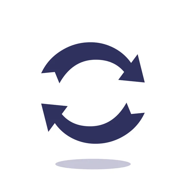 Círculo con flechas icono web — Vector de stock