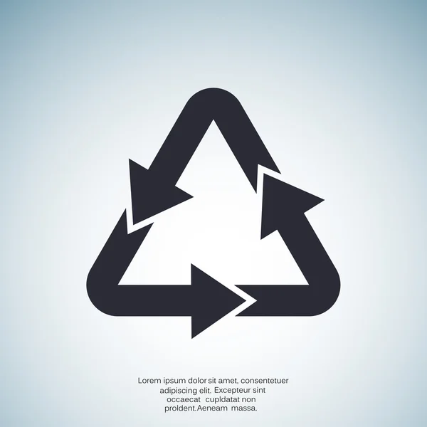 Abfallrecycling-Symbol — Stockvektor