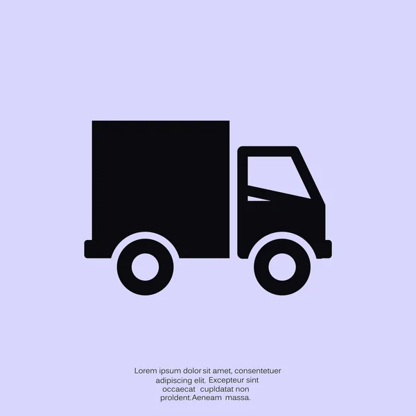 Simple truck web icon — Stock Vector